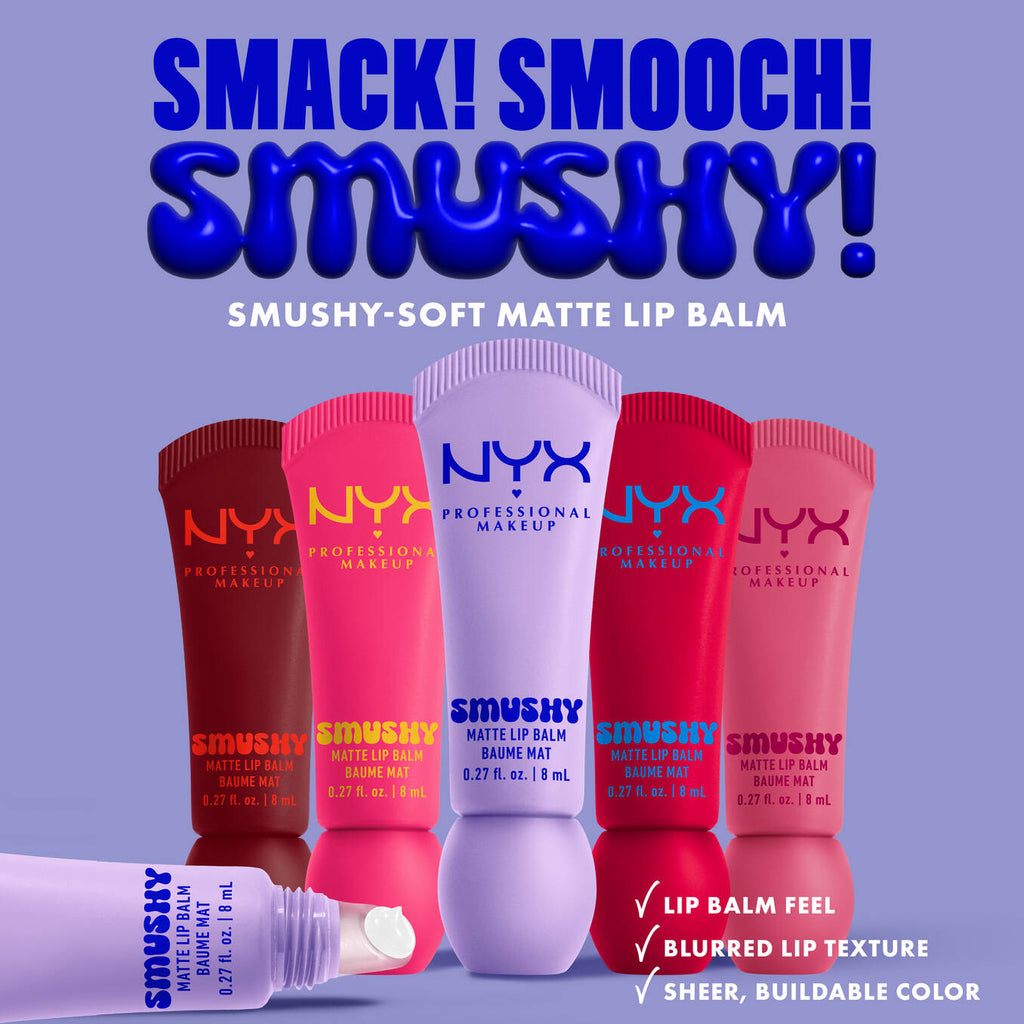 Nyx Smushy Balsamo Labial Matte Suave.
