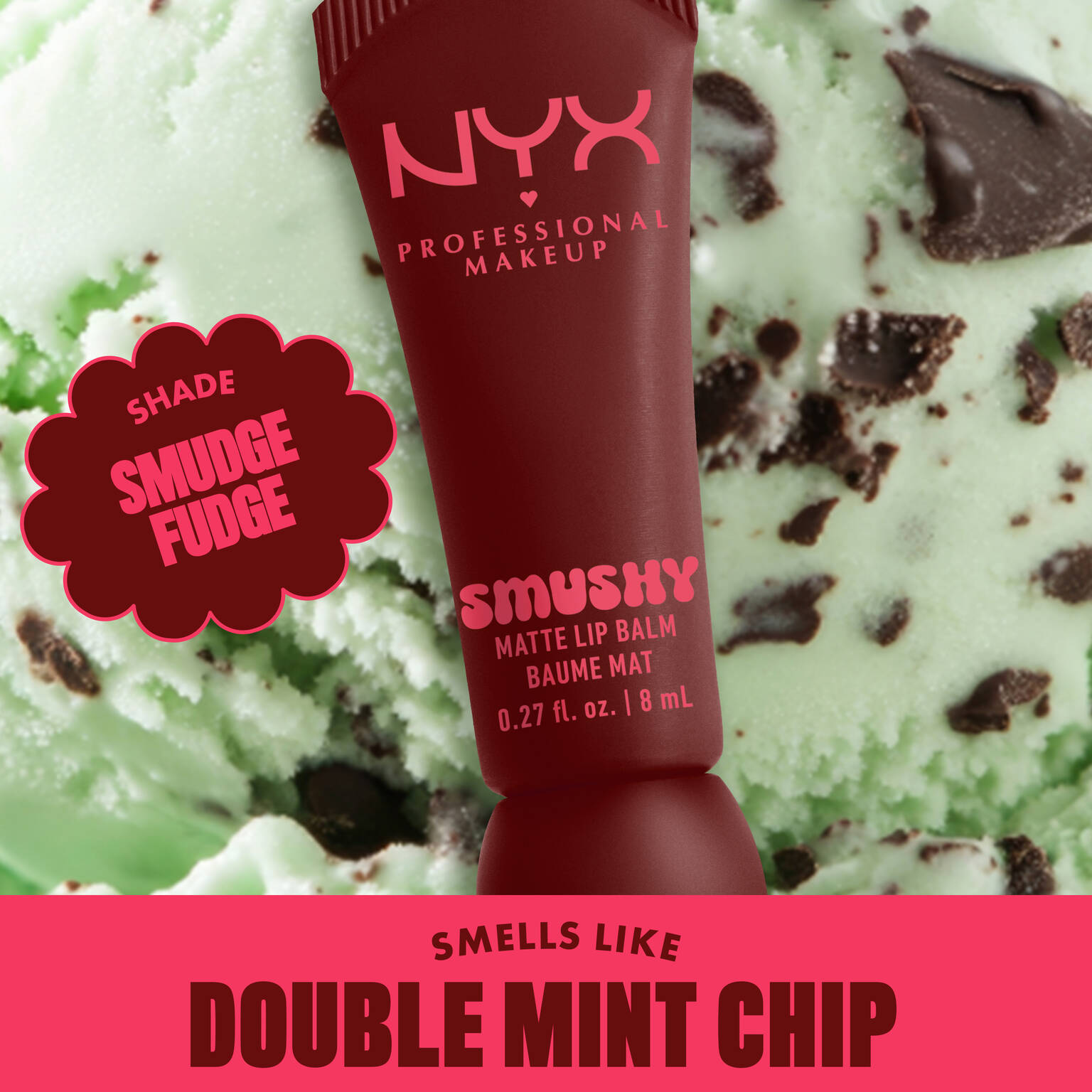 Nyx Smushy Balsamo Labial Matte Suave.