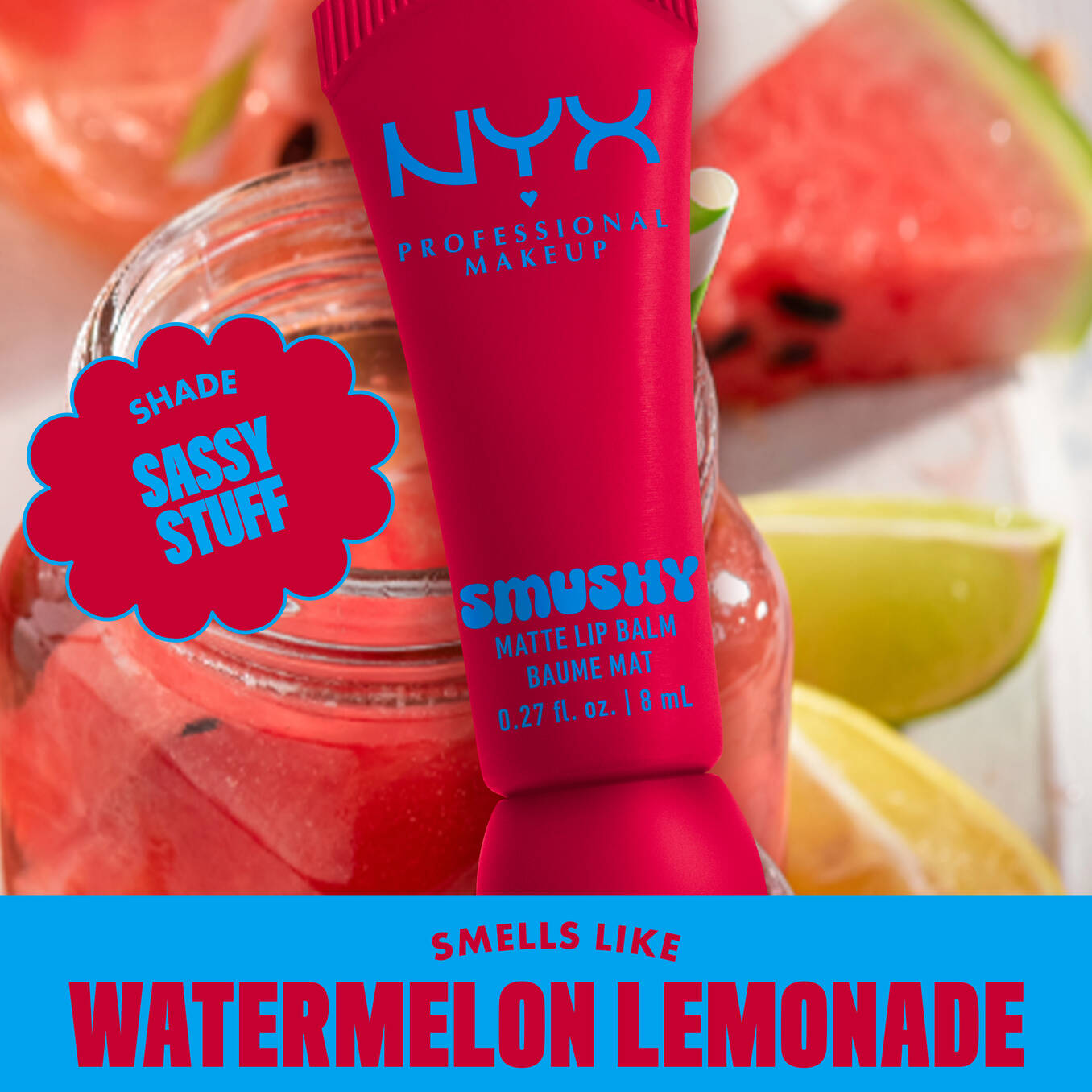 Nyx Smushy Balsamo Labial Matte Suave.