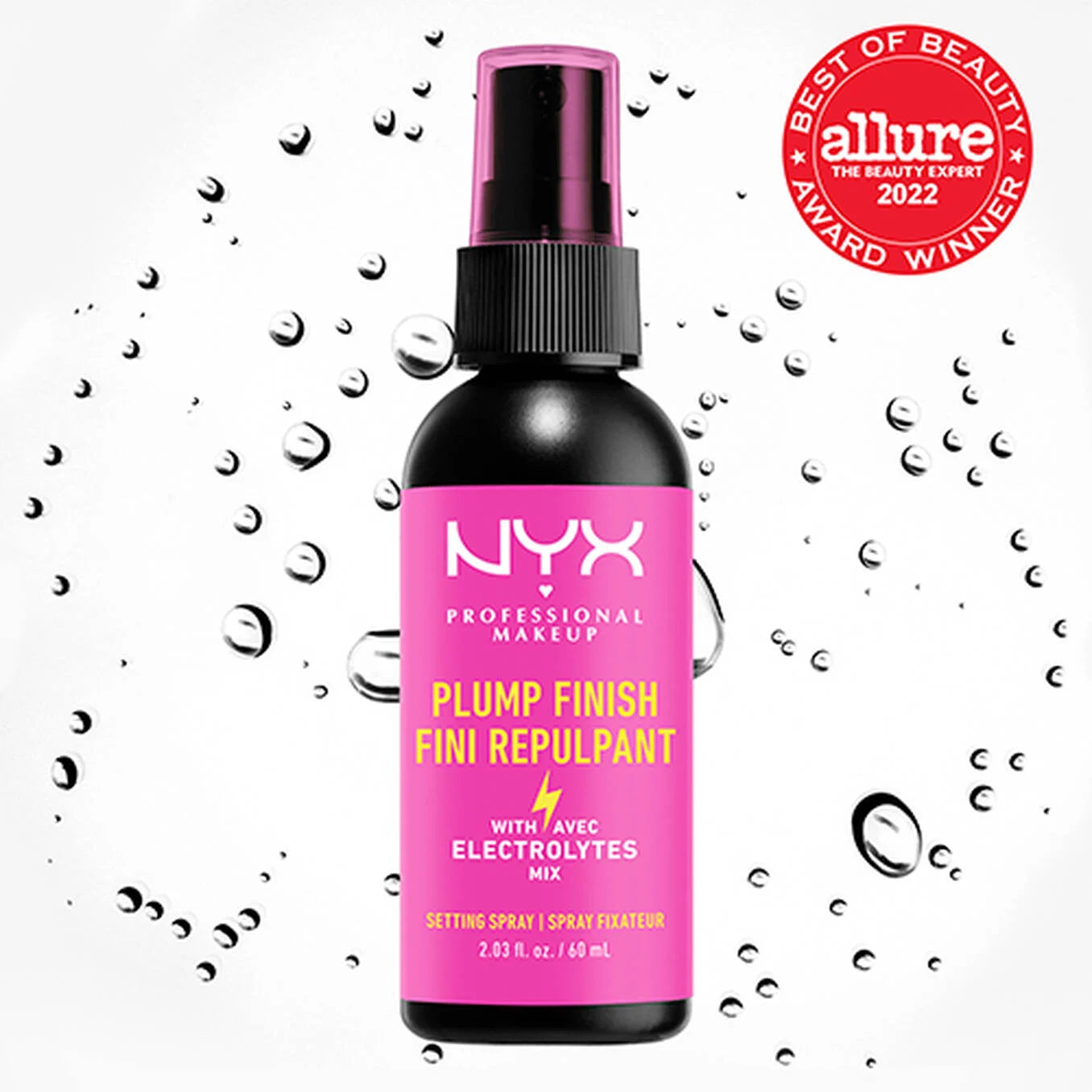 Nyx Spray Fijador De Maquillaje De Larga Duración Plump Finish.