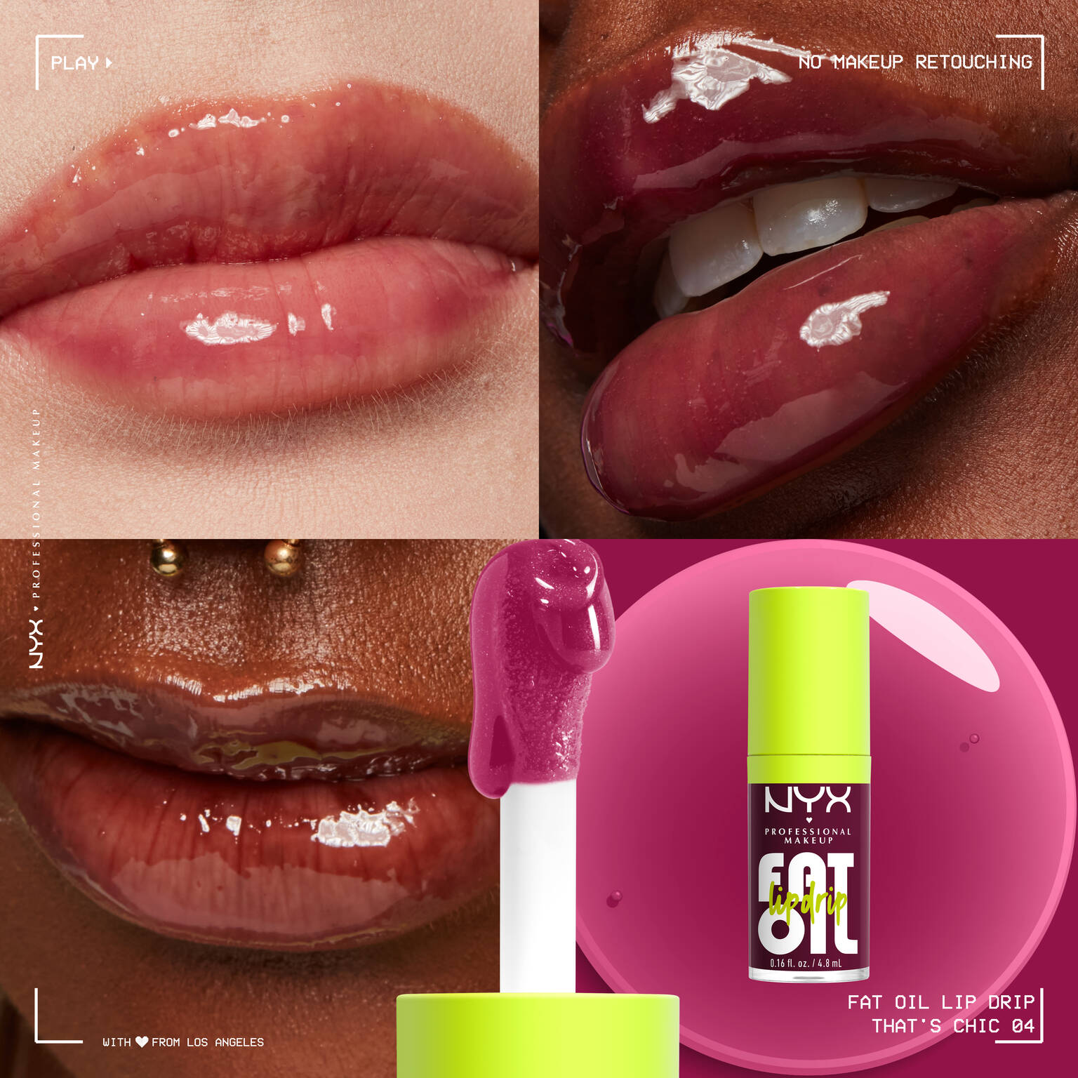 Nyx Lip Oil Formula Hidratante Para Labios Con Color Fat Oil Lipdrip.