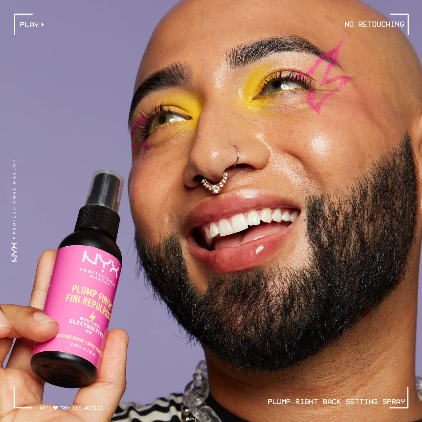 Nyx Spray Fijador De Maquillaje De Larga Duración Plump Finish.