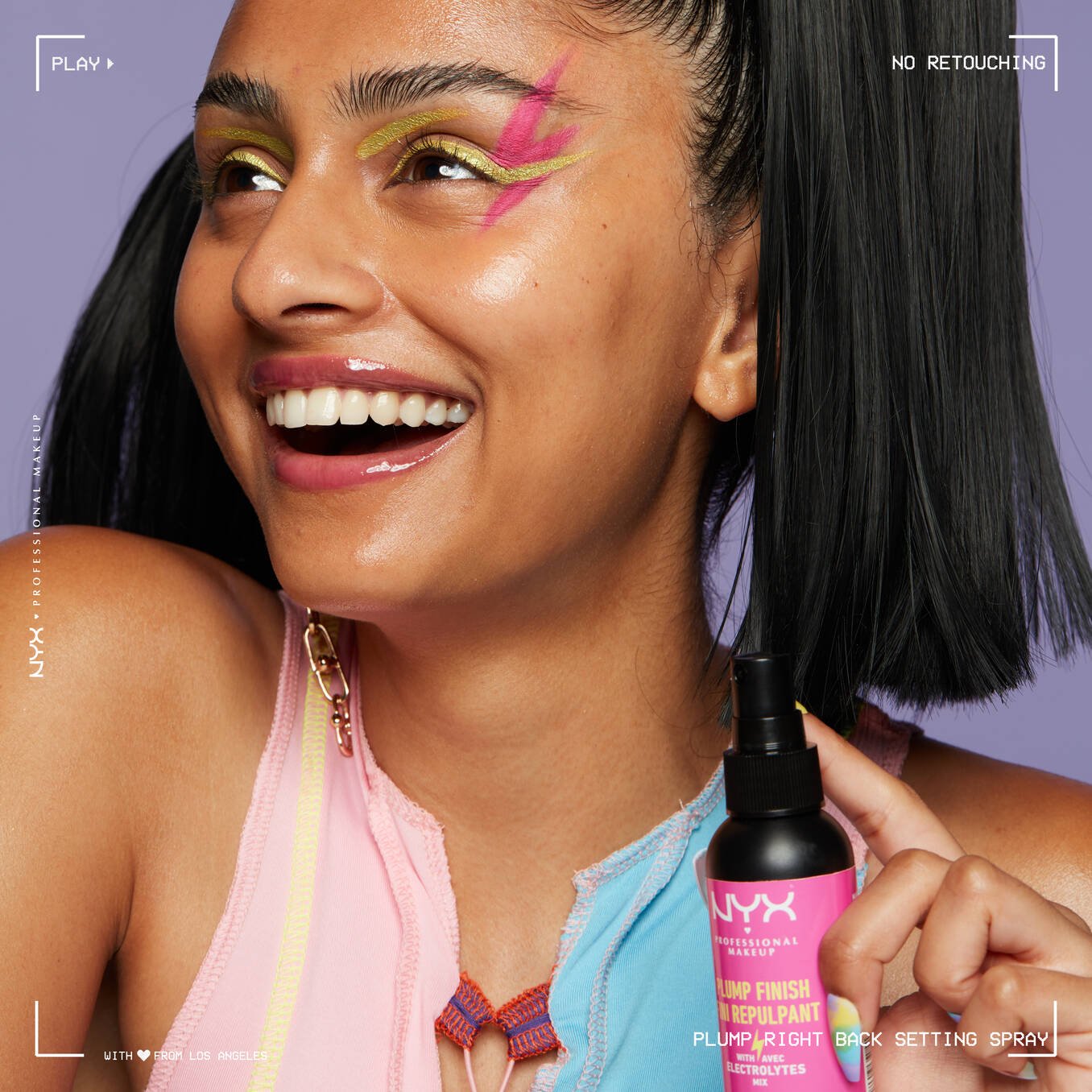 Nyx Spray Fijador De Maquillaje De Larga Duración Plump Finish.