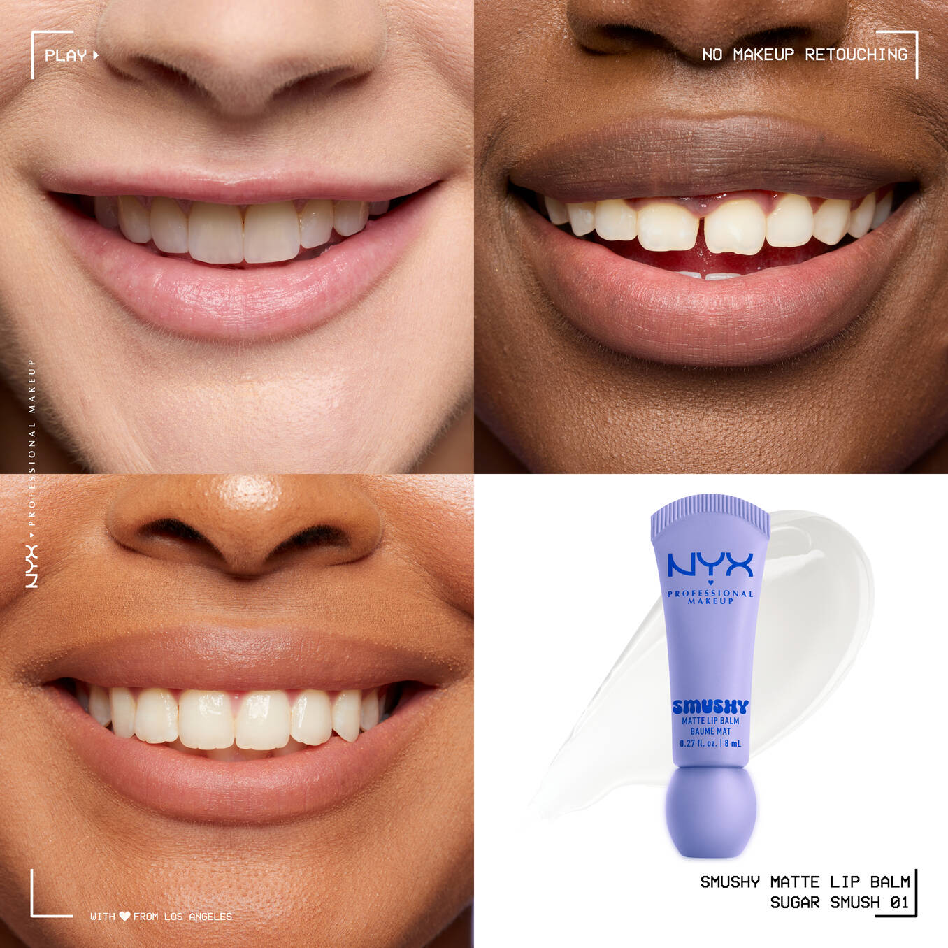 Nyx Smushy Balsamo Labial Matte Suave.