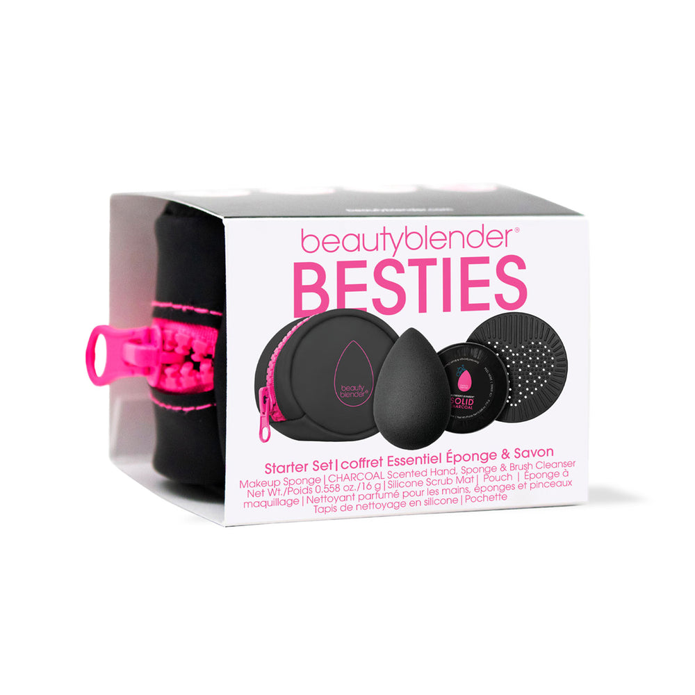 Beautyblender® Set x4 Piezas Esenciales Charcoal.