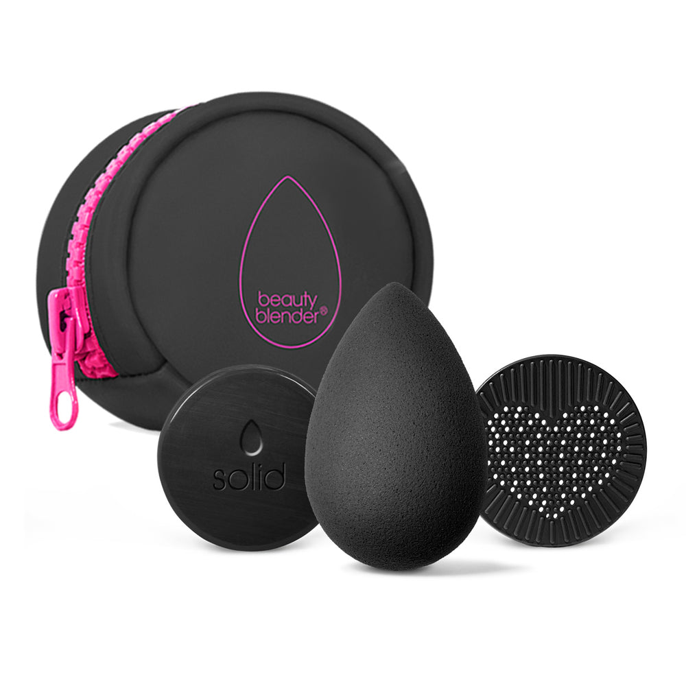 Beautyblender® Set x4 Piezas Esenciales Charcoal.