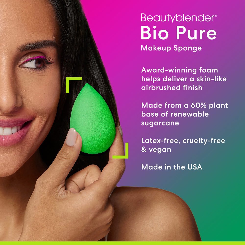 Beautyblender® Esponja Difuminadora De Maquillaje Bio Puré.